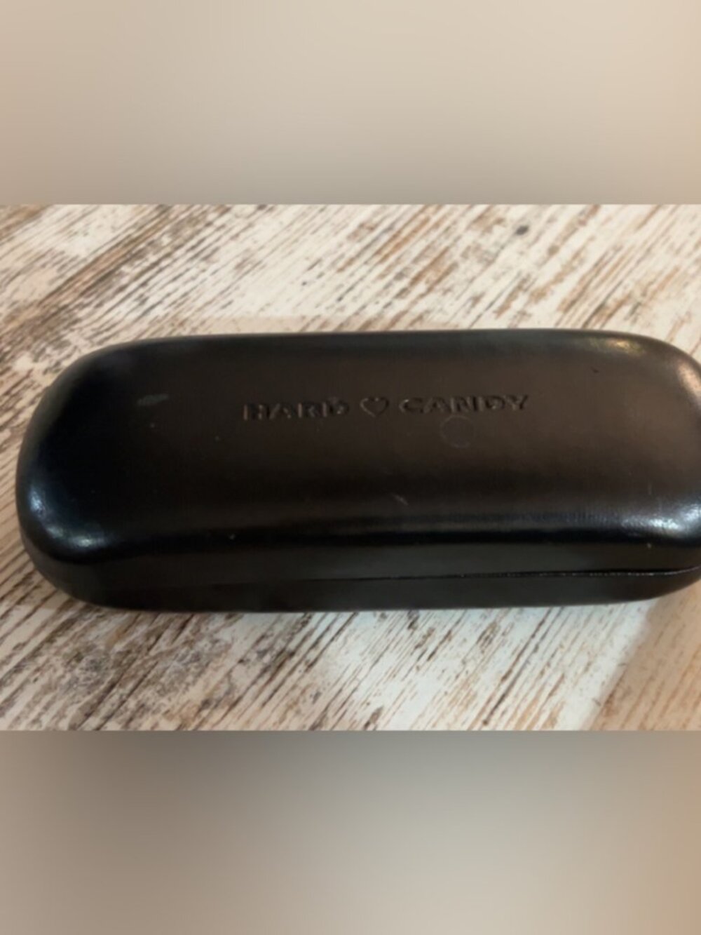 Hard Candy Black w/ pink Interior eyeglass  Hard Case EUC